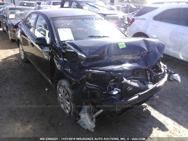 KNAFU4A25B5353214 - 2011 KIA FORTE EX BLACK photo 1