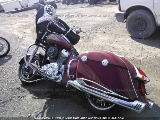 56KTCAAA2E3310815 - 2014 INDIAN MOTORCYCLE CO. CHIEFTAIN RED photo 3