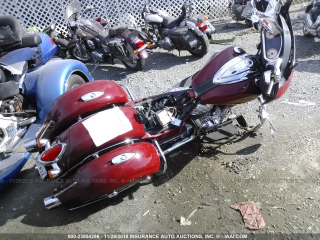 56KTCAAA2E3310815 - 2014 INDIAN MOTORCYCLE CO. CHIEFTAIN RED photo 4