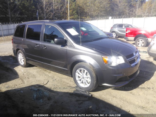 2C4RDGCG4GR395927 - 2016 DODGE GRAND CARAVAN SXT GRAY photo 1