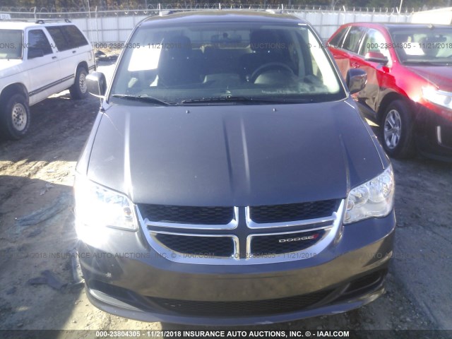 2C4RDGCG4GR395927 - 2016 DODGE GRAND CARAVAN SXT GRAY photo 6