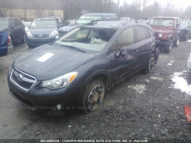 JF2GPABC1G8310064 - 2016 SUBARU CROSSTREK PREMIUM GRAY photo 2