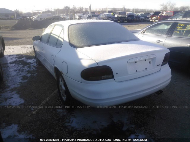 1G3WH52H5XF353408 - 1999 OLDSMOBILE INTRIGUE GX WHITE photo 3