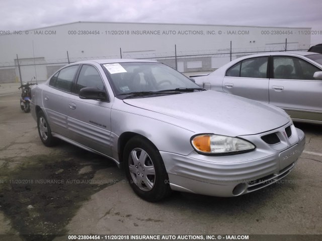 1G2NE52T11M551886 - 2001 PONTIAC GRAND AM SE SILVER photo 1