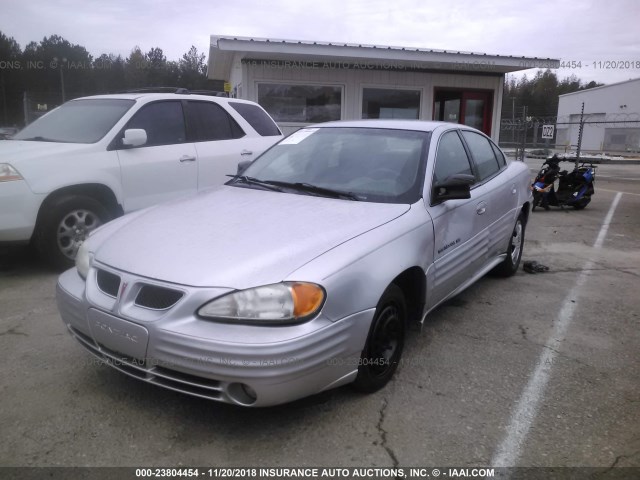 1G2NE52T11M551886 - 2001 PONTIAC GRAND AM SE SILVER photo 2