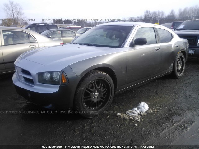 2B3KA43R37H690180 - 2007 DODGE CHARGER SE/SXT GRAY photo 2