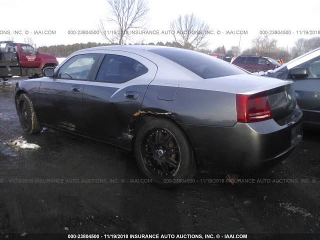 2B3KA43R37H690180 - 2007 DODGE CHARGER SE/SXT GRAY photo 3