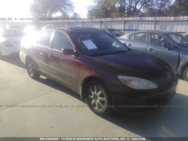 JTDBF32K920004977 - 2002 TOYOTA CAMRY LE/XLE/SE MAROON photo 1