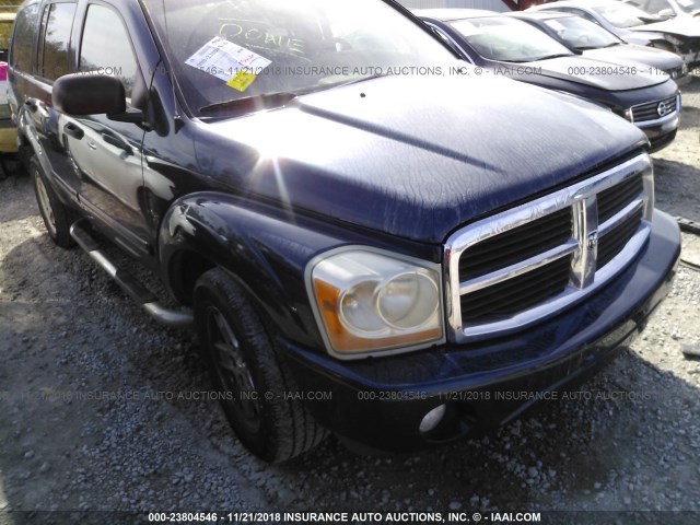 1D4HD58N26F124476 - 2006 DODGE DURANGO LIMITED BLUE photo 1