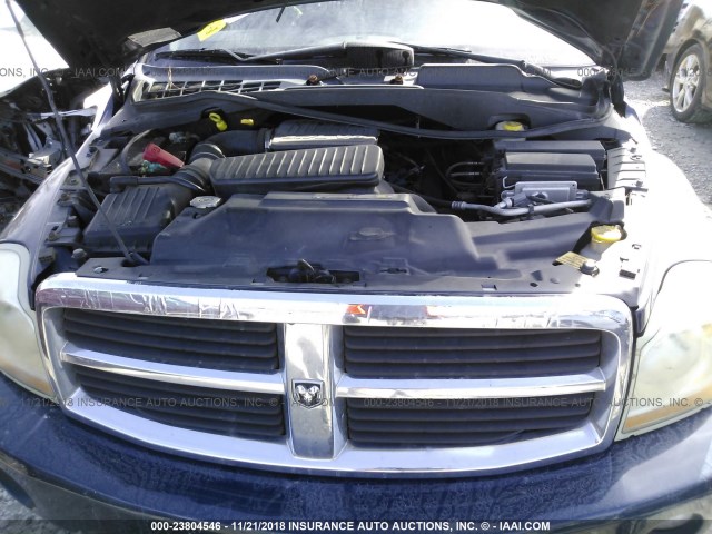 1D4HD58N26F124476 - 2006 DODGE DURANGO LIMITED BLUE photo 10