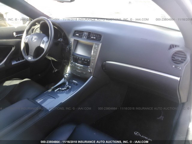 JTHFF2C28D2528525 - 2013 LEXUS IS 250 GRAY photo 5