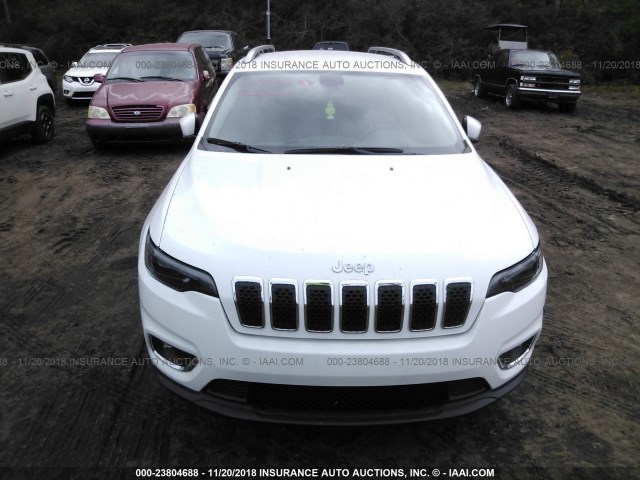 1C4PJLDB1KD185129 - 2019 JEEP CHEROKEE LIMITED WHITE photo 6