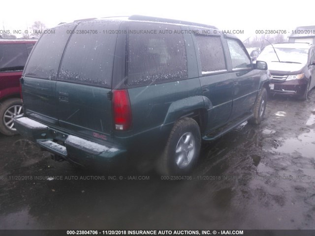 1GKEK63RXYR213594 - 2000 GMC DENALI GREEN photo 4