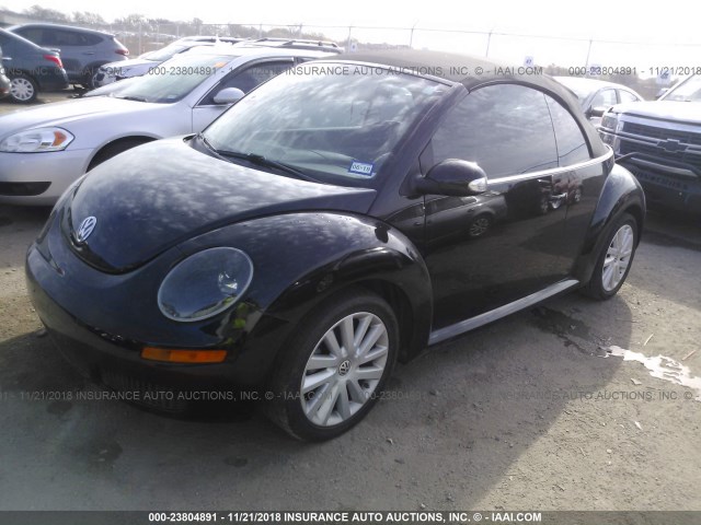 3VWRW3ALXAM004262 - 2010 VOLKSWAGEN NEW BEETLE BLACK photo 2