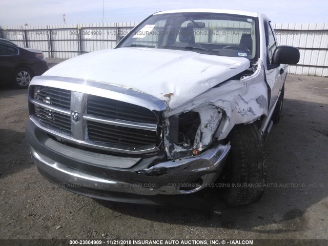 1D7HA16K16J196036 - 2006 DODGE RAM 1500 ST WHITE photo 6