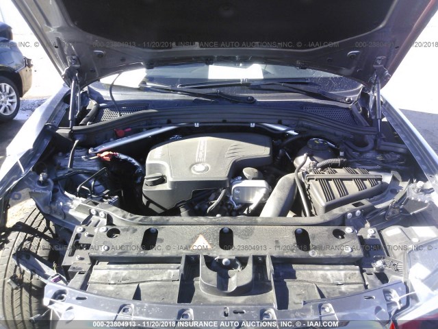 5UXWX9C53G0D70050 - 2016 BMW X3 XDRIVE28I GRAY photo 10