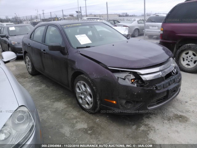 3FAHP0GA5CR391086 - 2012 FORD FUSION S MAROON photo 1