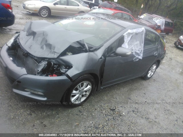 JHMZE2H74AS001078 - 2010 HONDA INSIGHT EX GRAY photo 2