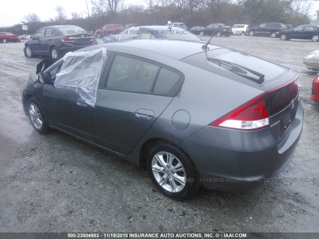 JHMZE2H74AS001078 - 2010 HONDA INSIGHT EX GRAY photo 3