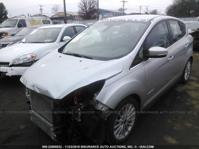 1FADP5BUXDL540590 - 2013 FORD C-MAX SEL SILVER photo 2