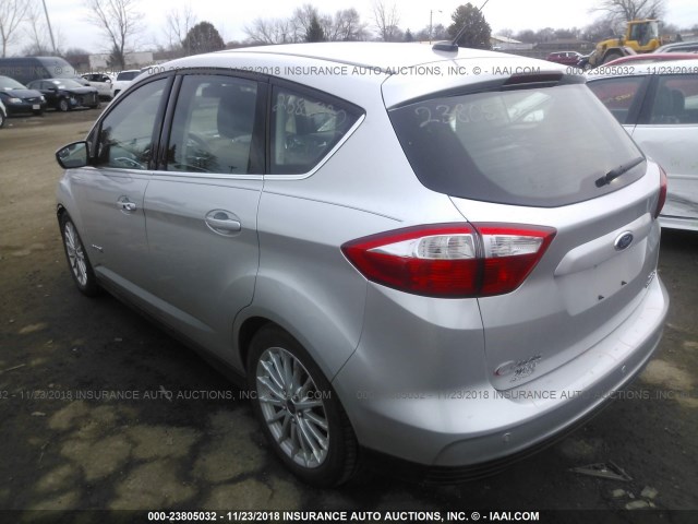 1FADP5BUXDL540590 - 2013 FORD C-MAX SEL SILVER photo 3