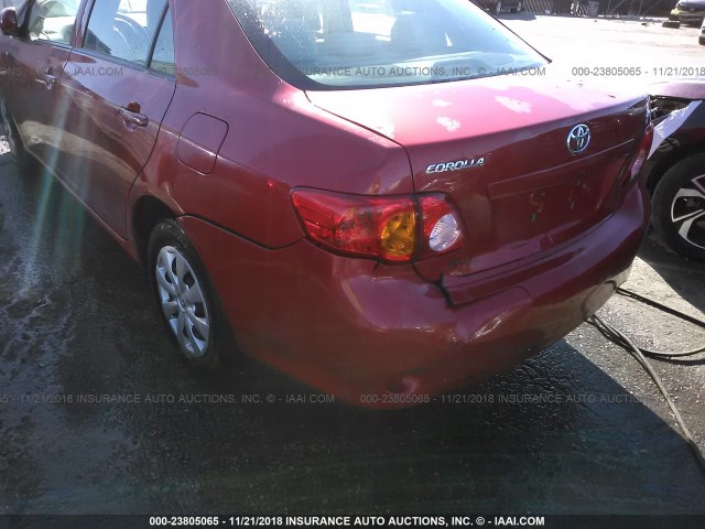 1NXBU4EE4AZ333901 - 2010 TOYOTA COROLLA S/LE/XLE RED photo 6