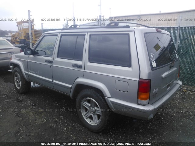 1J4FT58S9YL216261 - 2000 JEEP CHEROKEE CLASSIC GRAY photo 3