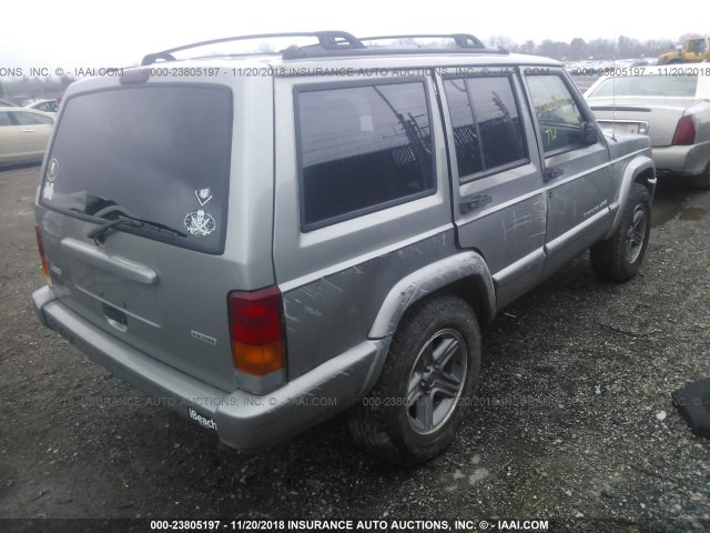 1J4FT58S9YL216261 - 2000 JEEP CHEROKEE CLASSIC GRAY photo 4