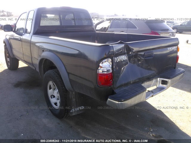 5TEWM72N23Z169862 - 2003 TOYOTA TACOMA XTRACAB BLACK photo 3