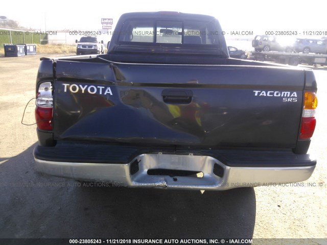 5TEWM72N23Z169862 - 2003 TOYOTA TACOMA XTRACAB BLACK photo 6