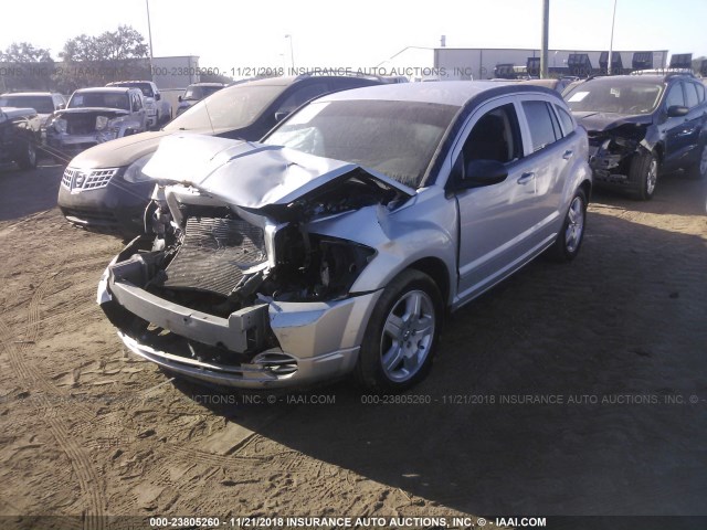 1B3HB48A59D196767 - 2009 DODGE CALIBER SXT SILVER photo 2