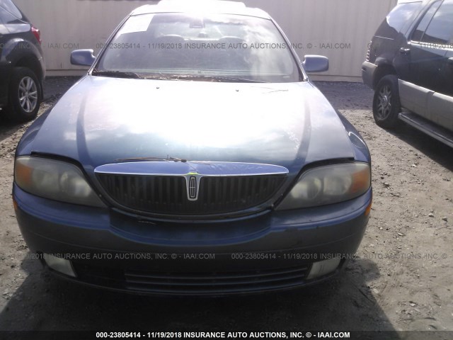 1LNHM87A01Y655021 - 2001 LINCOLN LS BLUE photo 6