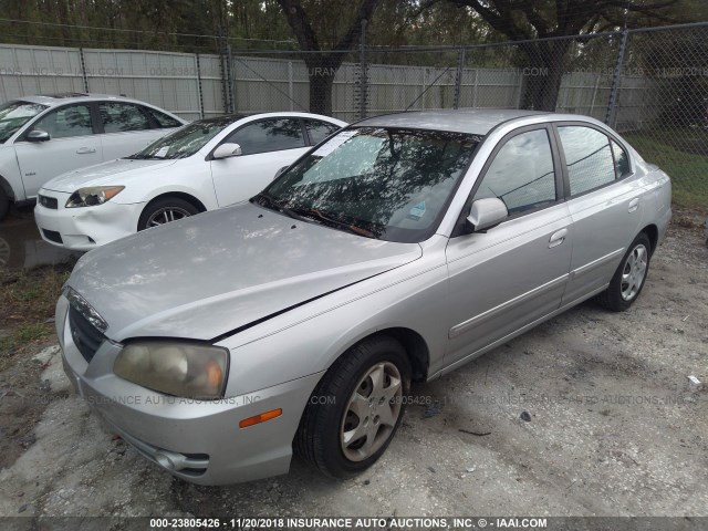 KMHDN46D75U174647 - 2005 HYUNDAI ELANTRA GLS/GT SILVER photo 2