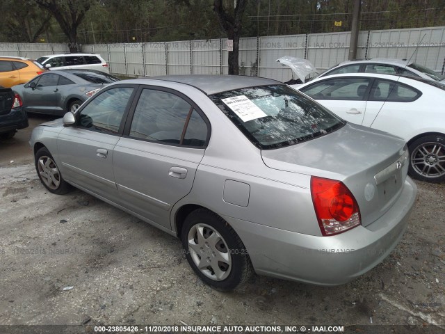 KMHDN46D75U174647 - 2005 HYUNDAI ELANTRA GLS/GT SILVER photo 3