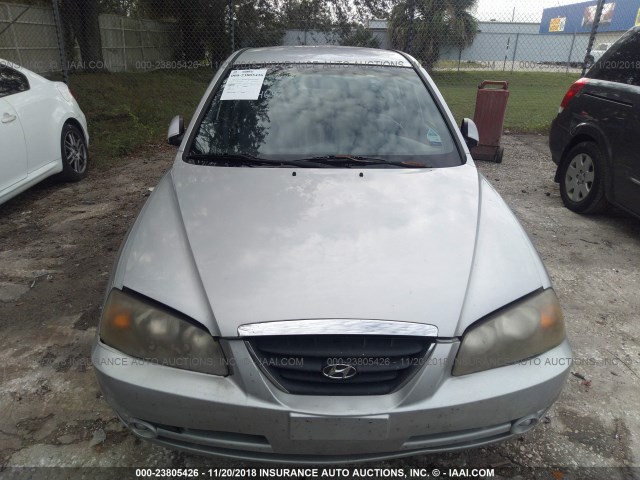 KMHDN46D75U174647 - 2005 HYUNDAI ELANTRA GLS/GT SILVER photo 6