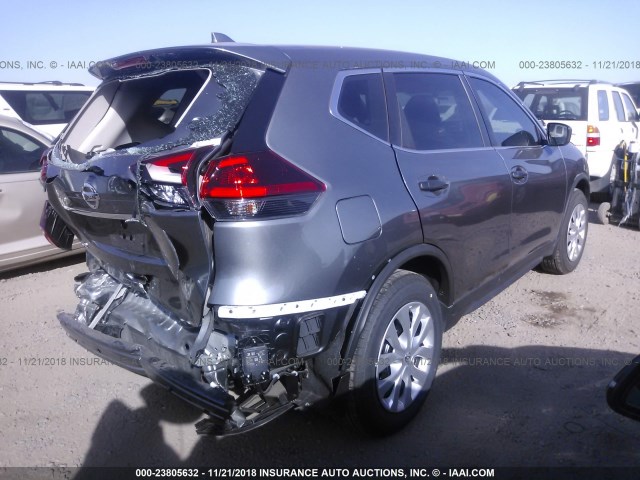 KNMAT2MT9JP555601 - 2018 NISSAN ROGUE S/SV GRAY photo 4