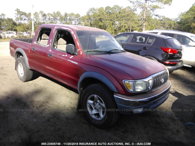 5TEGN92N74Z356710 - 2004 TOYOTA TACOMA DOUBLE CAB PRERUNNER RED photo 1