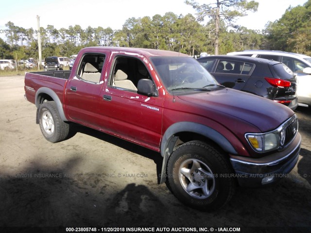 5TEGN92N74Z356710 - 2004 TOYOTA TACOMA DOUBLE CAB PRERUNNER RED photo 6