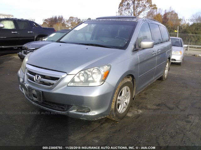 5FNRL38697B068334 - 2007 HONDA ODYSSEY EXL SILVER photo 2