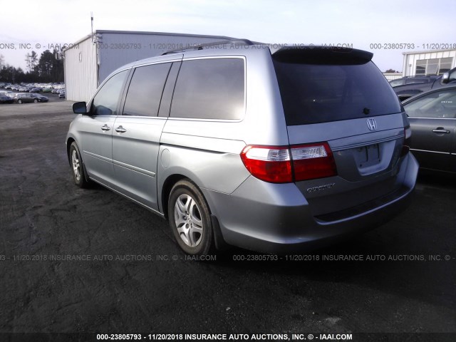 5FNRL38697B068334 - 2007 HONDA ODYSSEY EXL SILVER photo 3