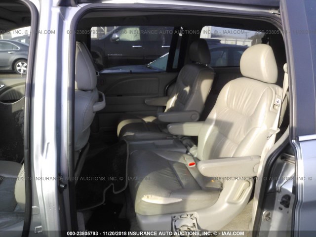 5FNRL38697B068334 - 2007 HONDA ODYSSEY EXL SILVER photo 8