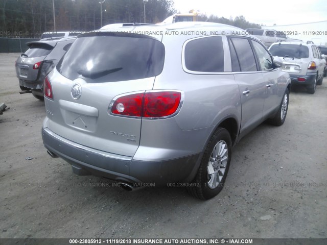 5GAER23748J110489 - 2008 BUICK ENCLAVE CXL SILVER photo 4