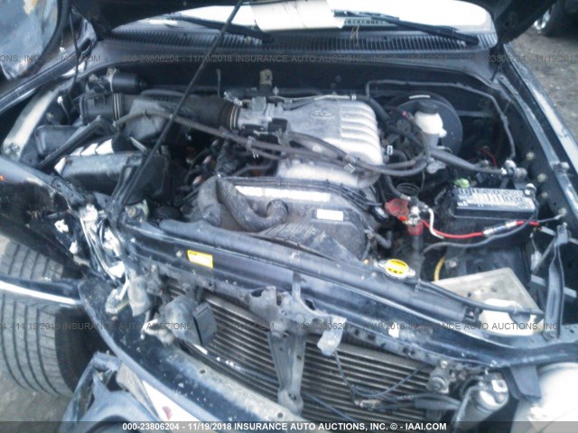 5TEGN92N93Z201333 - 2003 TOYOTA TACOMA DOUBLE CAB PRERUNNER BLACK photo 10