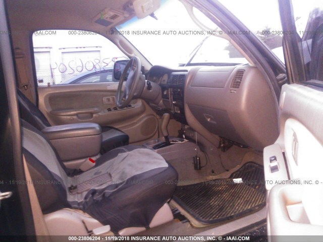 5TEGN92N93Z201333 - 2003 TOYOTA TACOMA DOUBLE CAB PRERUNNER BLACK photo 5