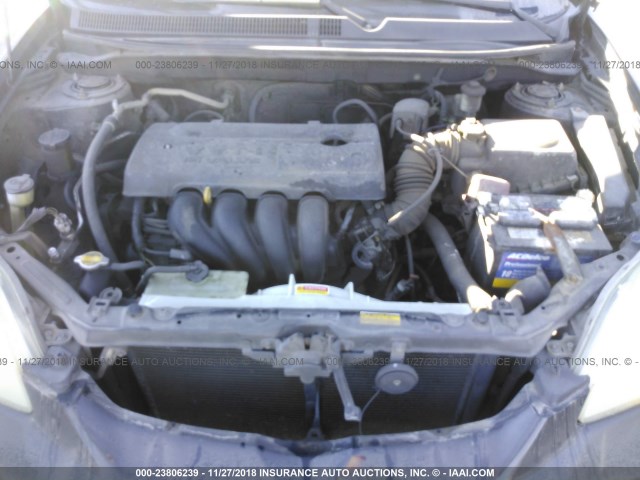 2T1KR32E14C181243 - 2004 TOYOTA COROLLA MATRIX XR BLACK photo 10