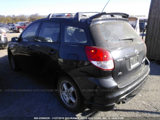 2T1KR32E14C181243 - 2004 TOYOTA COROLLA MATRIX XR BLACK photo 3