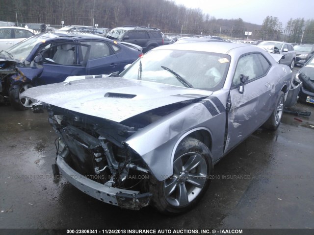 2C3CDZAG2GH184482 - 2016 DODGE CHALLENGER SXT SILVER photo 2