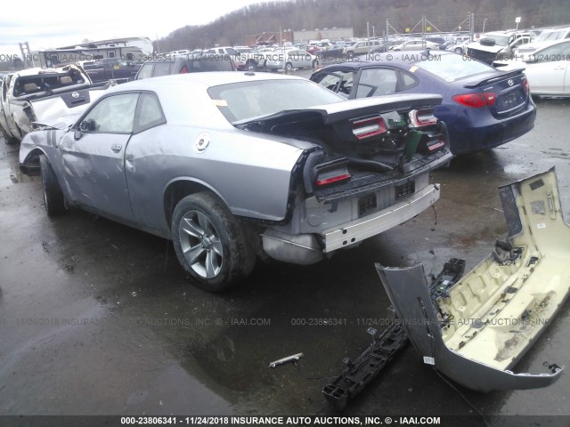 2C3CDZAG2GH184482 - 2016 DODGE CHALLENGER SXT SILVER photo 3