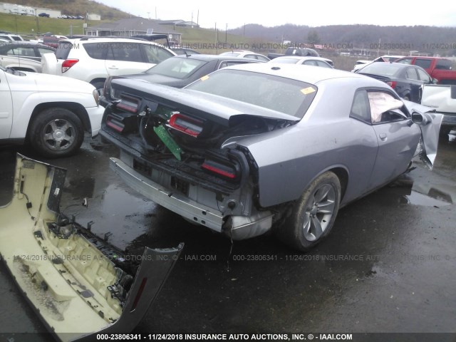 2C3CDZAG2GH184482 - 2016 DODGE CHALLENGER SXT SILVER photo 4