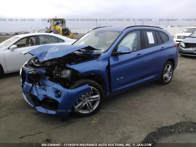 WBXHU7C30J5H44780 - 2018 BMW X1 SDRIVE28I BLUE photo 2